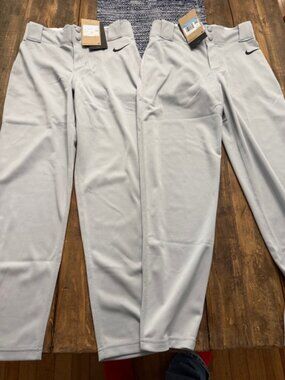 Nike Youth Baseball Pants - Light Grey - 2 available- Size Medium (Youth 10-12)